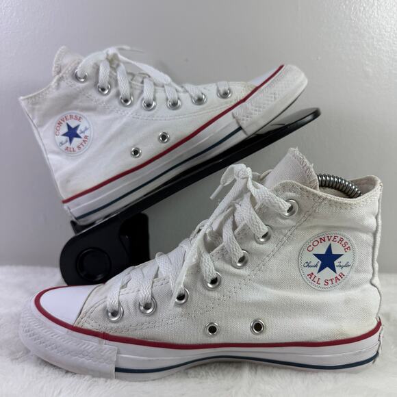 Converse Chuck Taylor All Star High Top Optical White Sneakers Size 5.5 - Picture 1 of 8